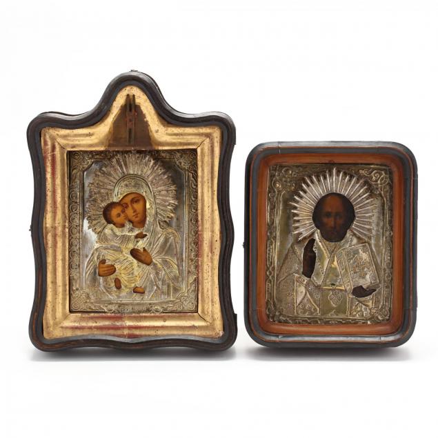 two-antique-russian-icons