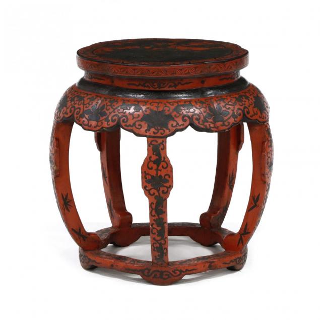 antique-chinese-lacquered-garden-stool