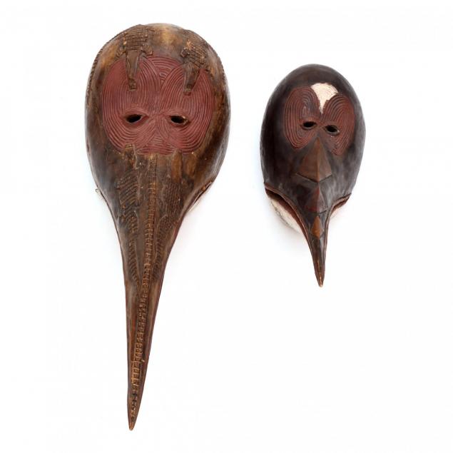 two-african-baga-bird-masks