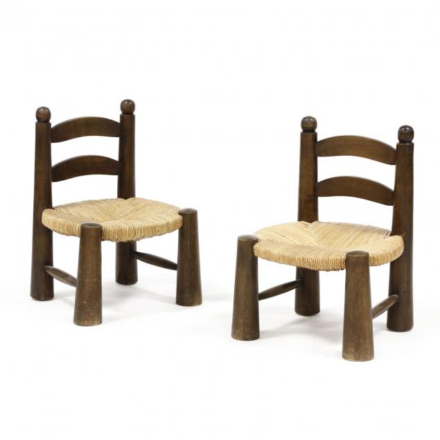 pair-of-vintage-child-s-ladderback-chairs