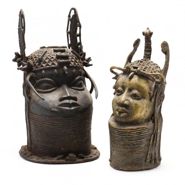 two-benin-bronze-queen-mother-portrait-busts
