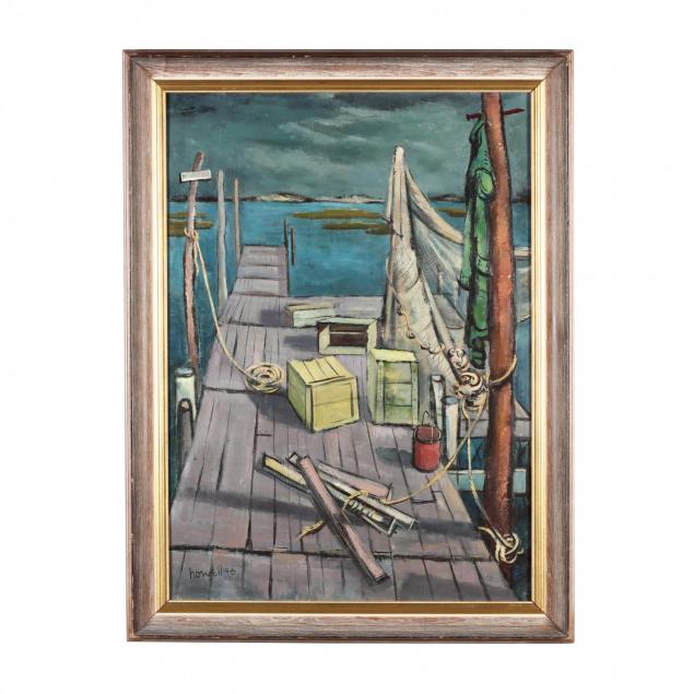 claude-howell-nc-1915-1997-i-fisherman-s-pier-i