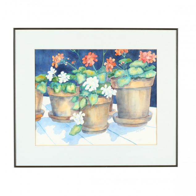 judy-brock-nc-i-clay-pots-and-flowers-i