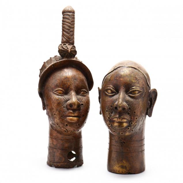 two-african-ife-bronze-heads-male-and-female