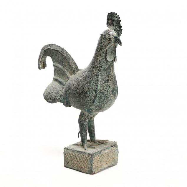 african-benin-bronze-cockerel