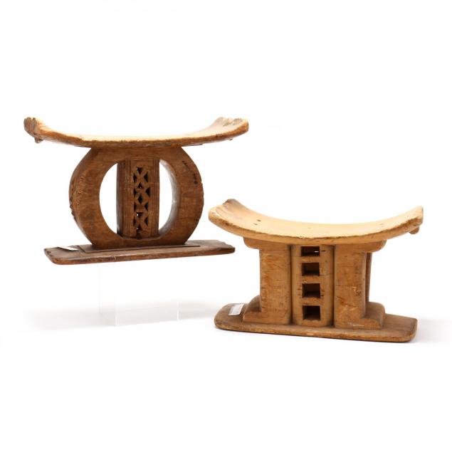 two-african-ashanti-wood-stools