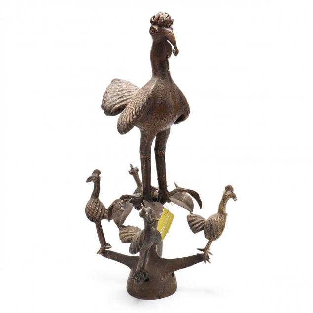 african-benin-bronze-rooster