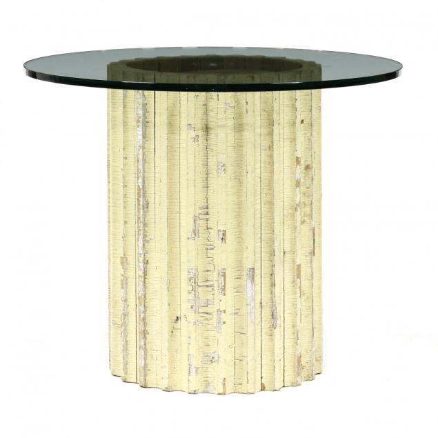 architectural-fluted-column-and-glass-table