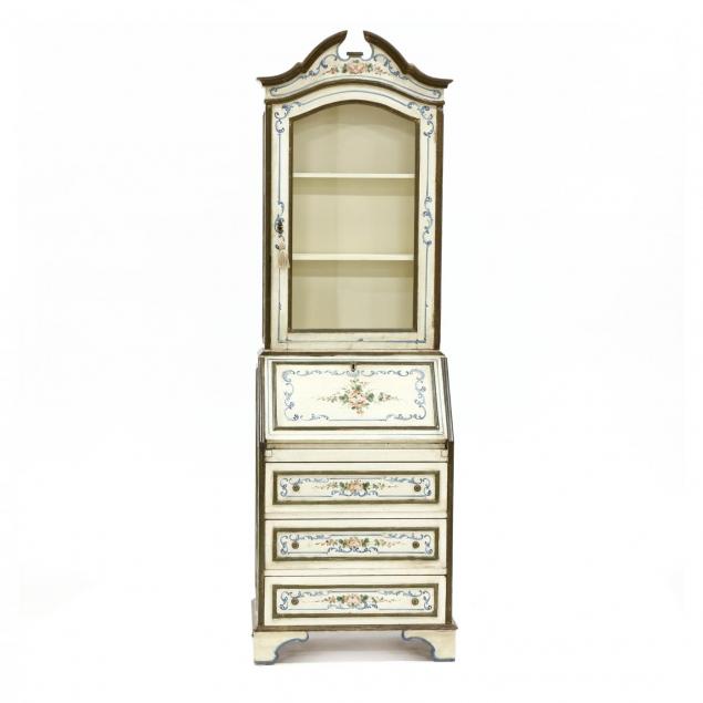 diminutive-painted-secretary-bookcase