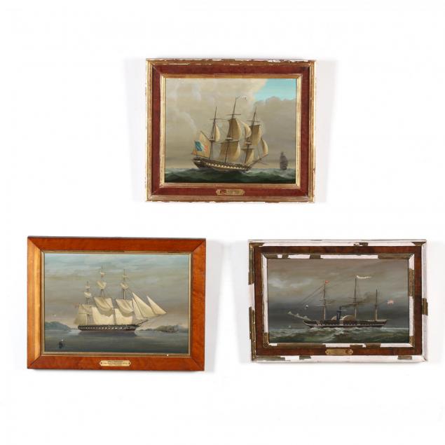 john-bowers-english-20th-century-three-ship-portraits