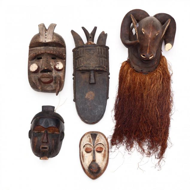 five-african-tribal-masks