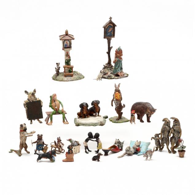 a-collection-of-cold-painted-bronze-miniatures