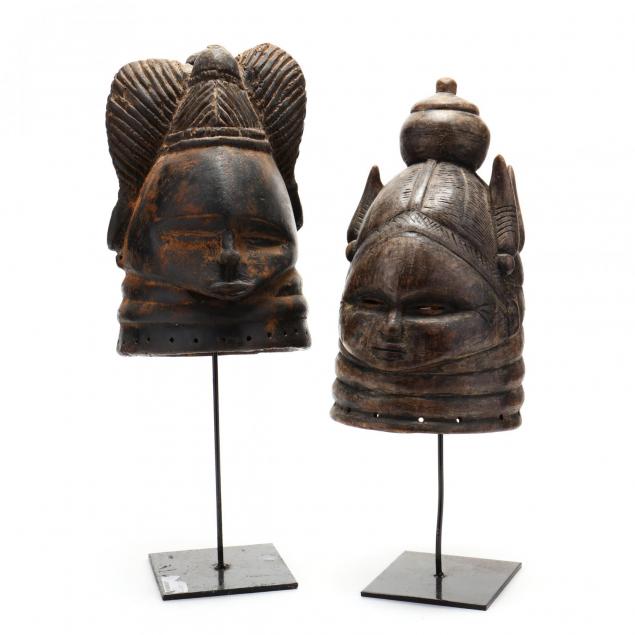 two-african-mende-carved-wood-helmet-masks