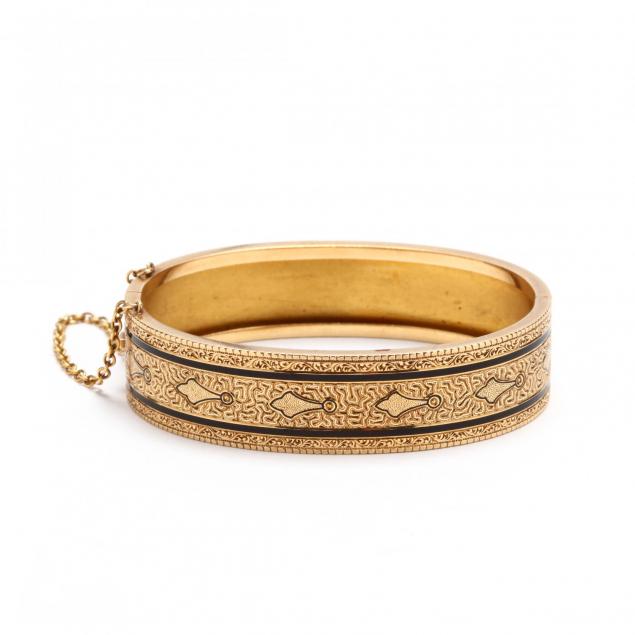 antique-18kt-gold-and-enamel-bracelet-tiffany-co