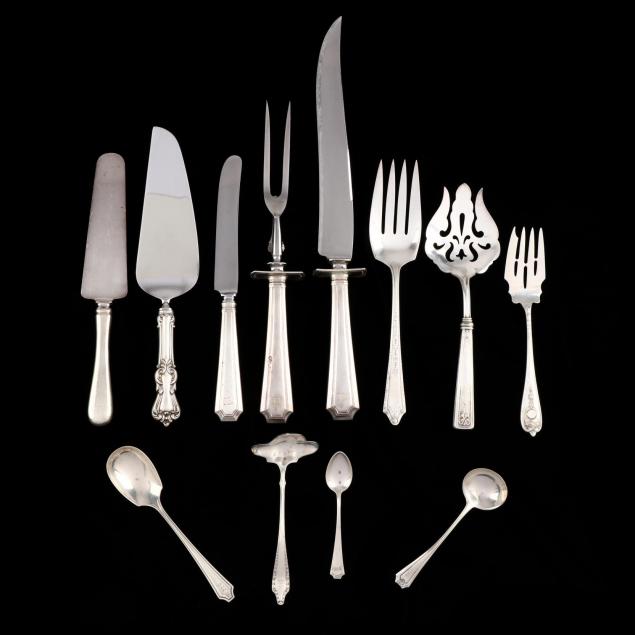 a-group-of-sterling-silver-flatware