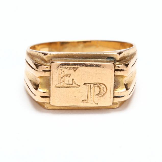 vintage-18kt-gold-signet-ring