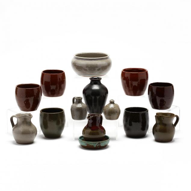 an-assortment-of-jugtown-pottery