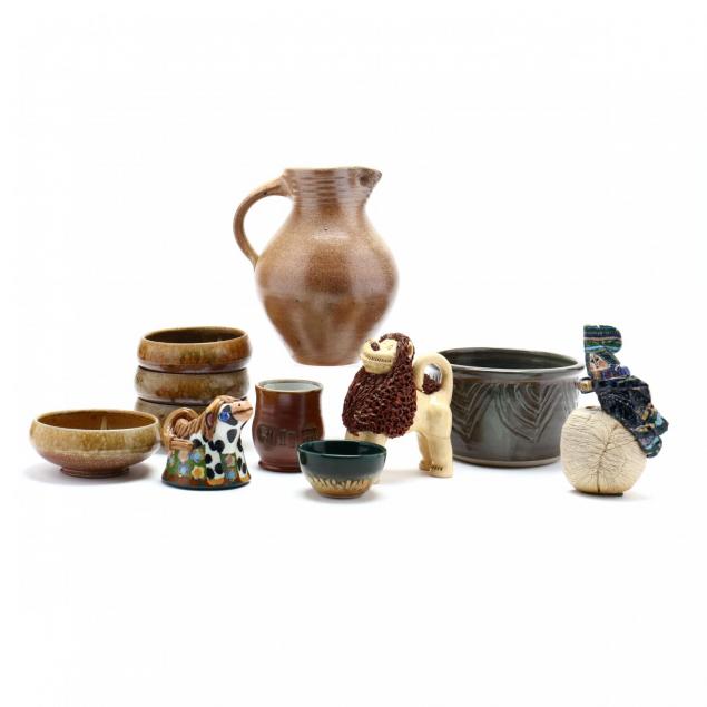 an-assortment-of-contemporary-southern-pottery