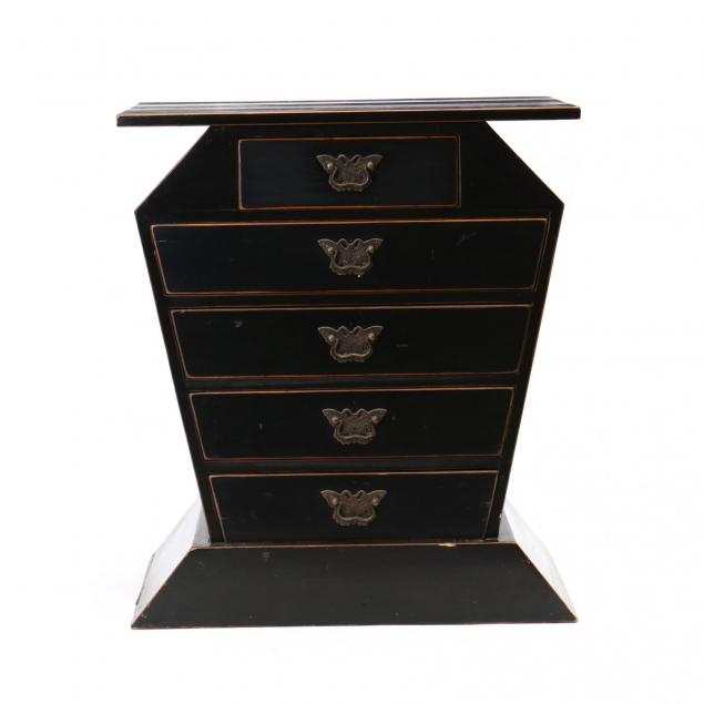 chinese-lacquered-and-tapered-chest-of-drawers