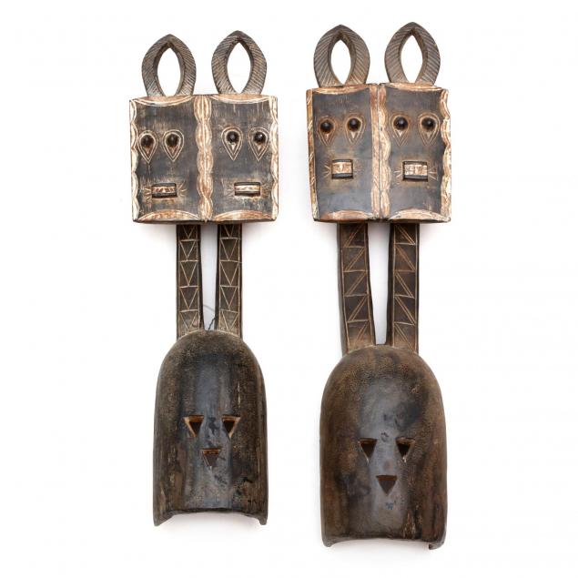 two-african-carved-twin-masks