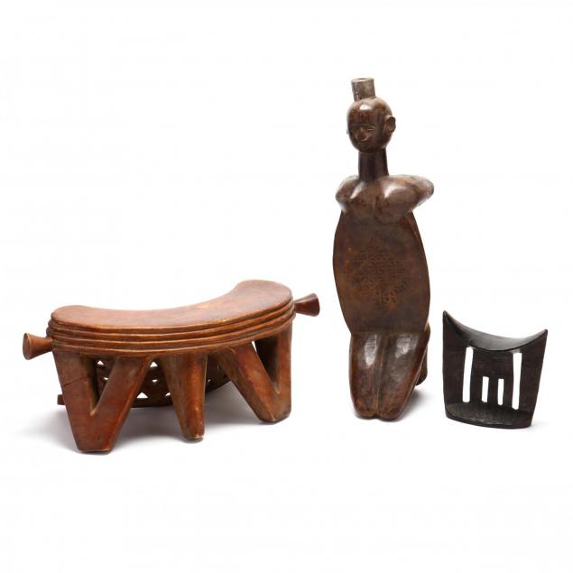 three-assorted-african-stools