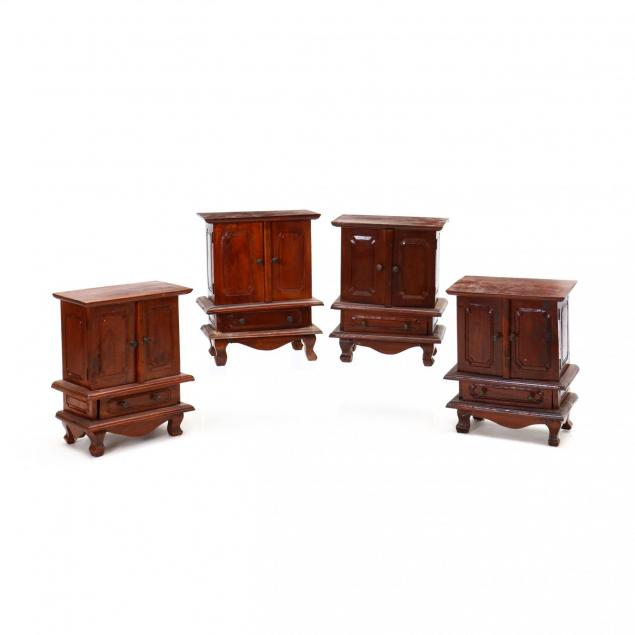 set-of-four-mahogany-miniature-armoires