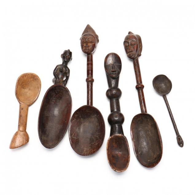six-carved-african-wood-spoons
