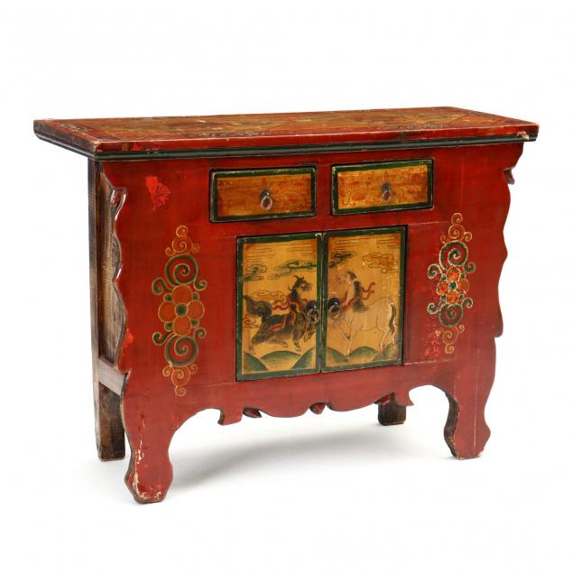 chinese-paint-decorated-low-cabinet