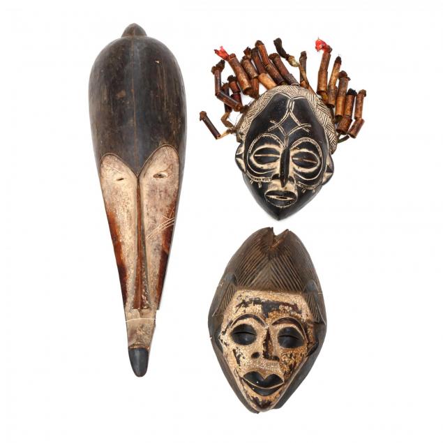 three-african-masks-one-fang-one-chokwe-and-one-punu