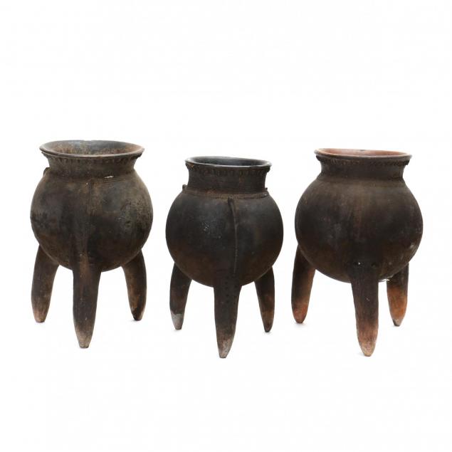 three-yoruba-three-legged-medicine-pots