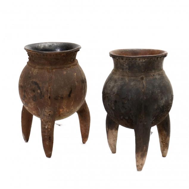 two-yoruba-three-legged-medicine-pots