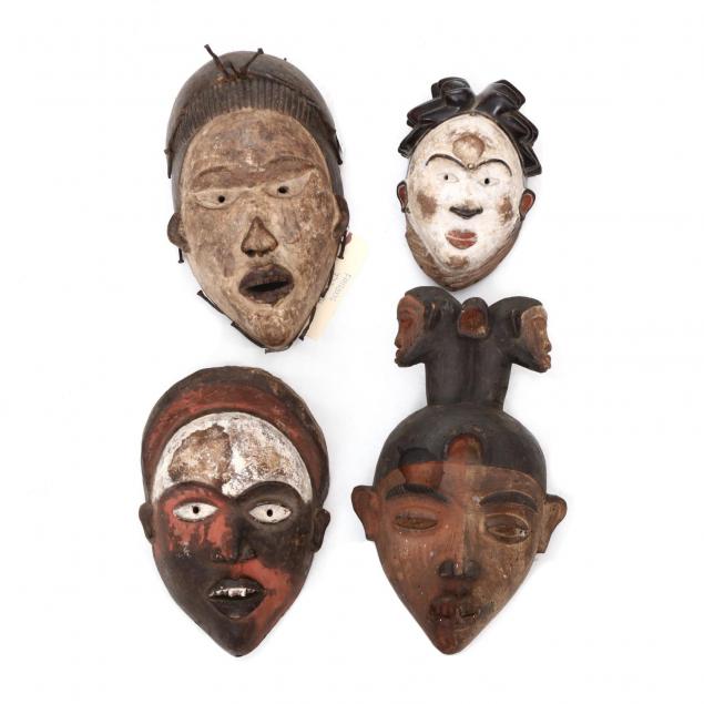 four-african-igbo-tribal-masks