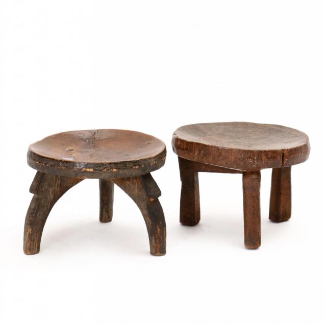 two-african-hehe-carved-wood-stools