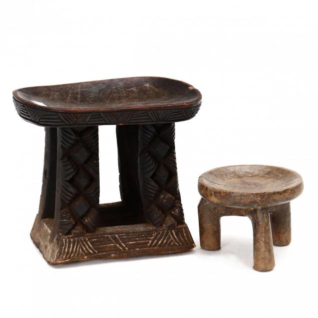 one-dogon-and-one-hehe-carved-wood-stools
