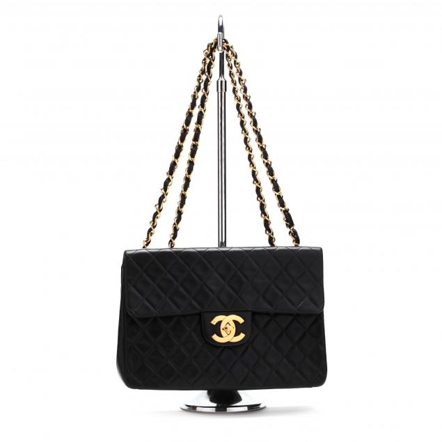 maxi-quilted-black-lambskin-shoulder-bag-chanel