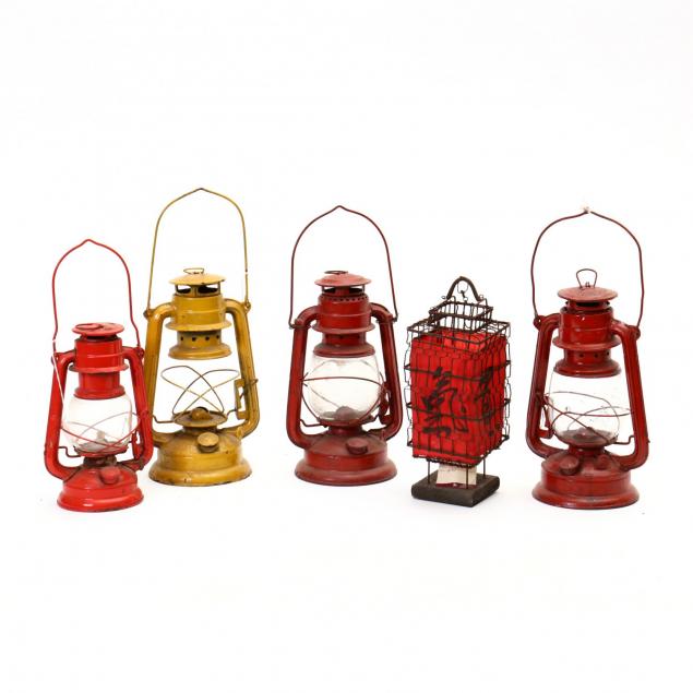 five-vintage-chinese-lanterns