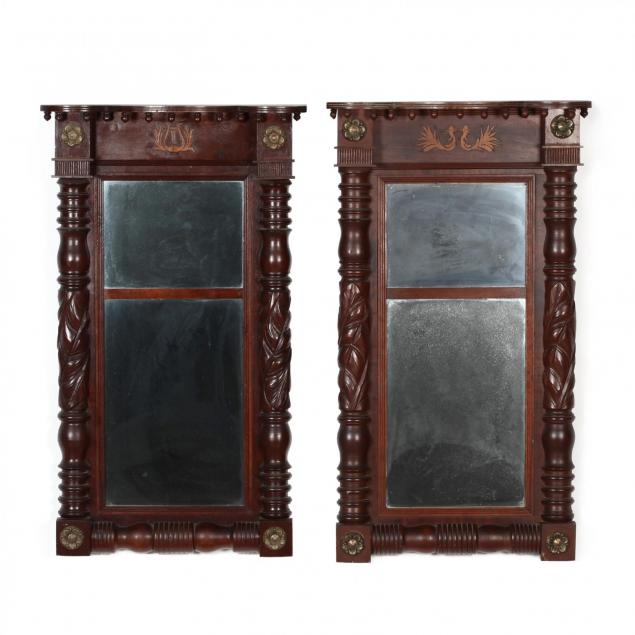 near-pair-of-american-federal-carved-mahogany-mirrors