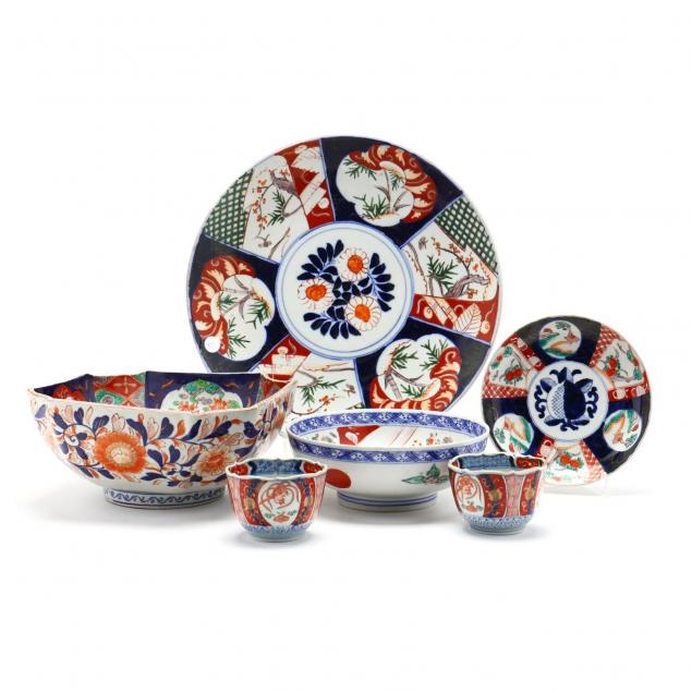 six-japanese-imari-items