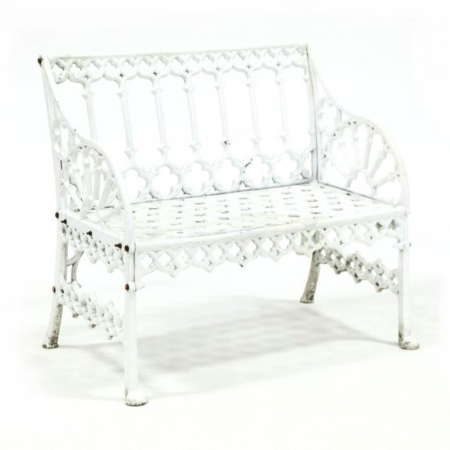 vintage-gothic-style-cast-aluminum-garden-bench