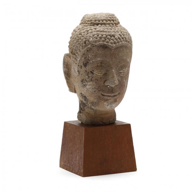 a-stone-buddha-head