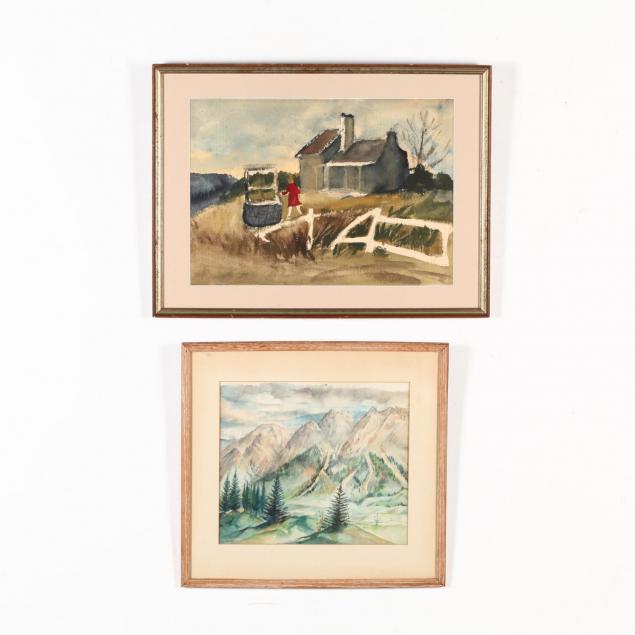 two-20th-century-watercolors