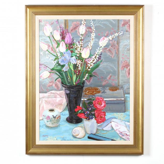 frank-trefny-ct-de-b-1948-floral-still-life-with-shell