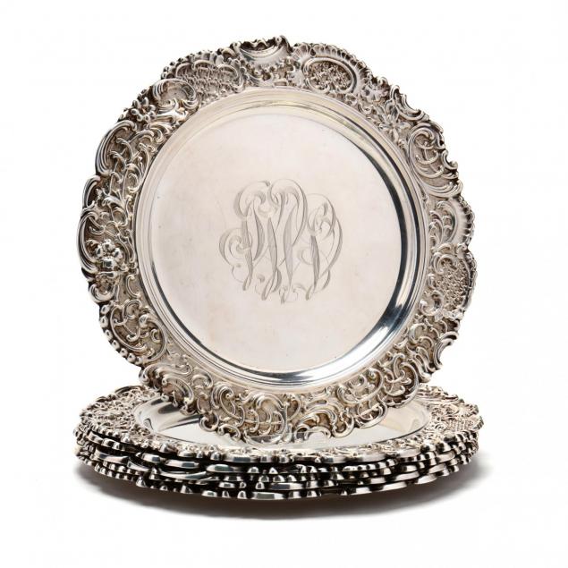 a-set-of-six-sterling-silver-dessert-plates-by-mauser-mfg-co
