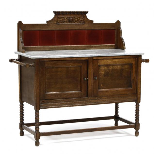 edwardian-oak-wash-stand