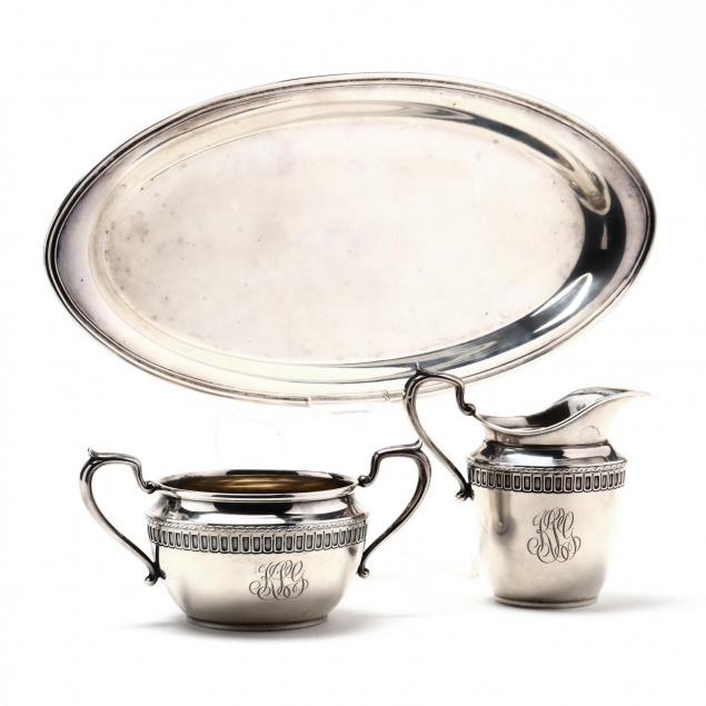 a-gorham-sterling-silver-creamer-sugar-with-associated-tray