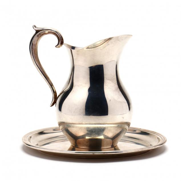 a-gorham-sterling-silver-tray-and-water-pitcher