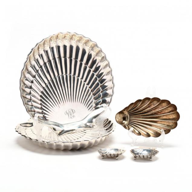 five-sterling-silver-shell-dishes