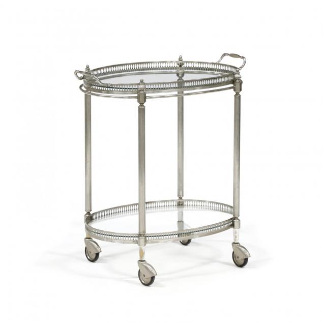 vintage-silverplate-and-glass-drinks-cart