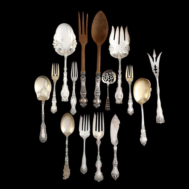 fifteen-sterling-silver-flatware-pieces