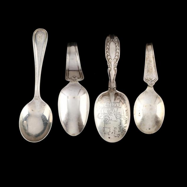 four-sterling-silver-children-s-spoons